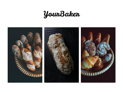 YourBaker app baker bakery coffee design graphic design illustration landing mobile design site ui ux web design