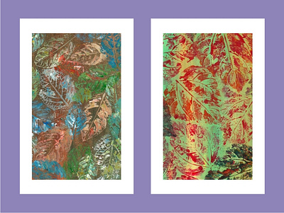 Leaves Abstract Acrylic Paintings abstract abstract leaves acrylic leaves painting