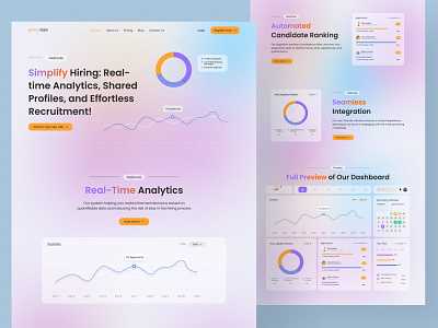 Applyfier - Feature page for hiring talent 2024 admin dashboard dekstop feature page figma figma community hiring talent hrd job landing page ui ux vibrant web