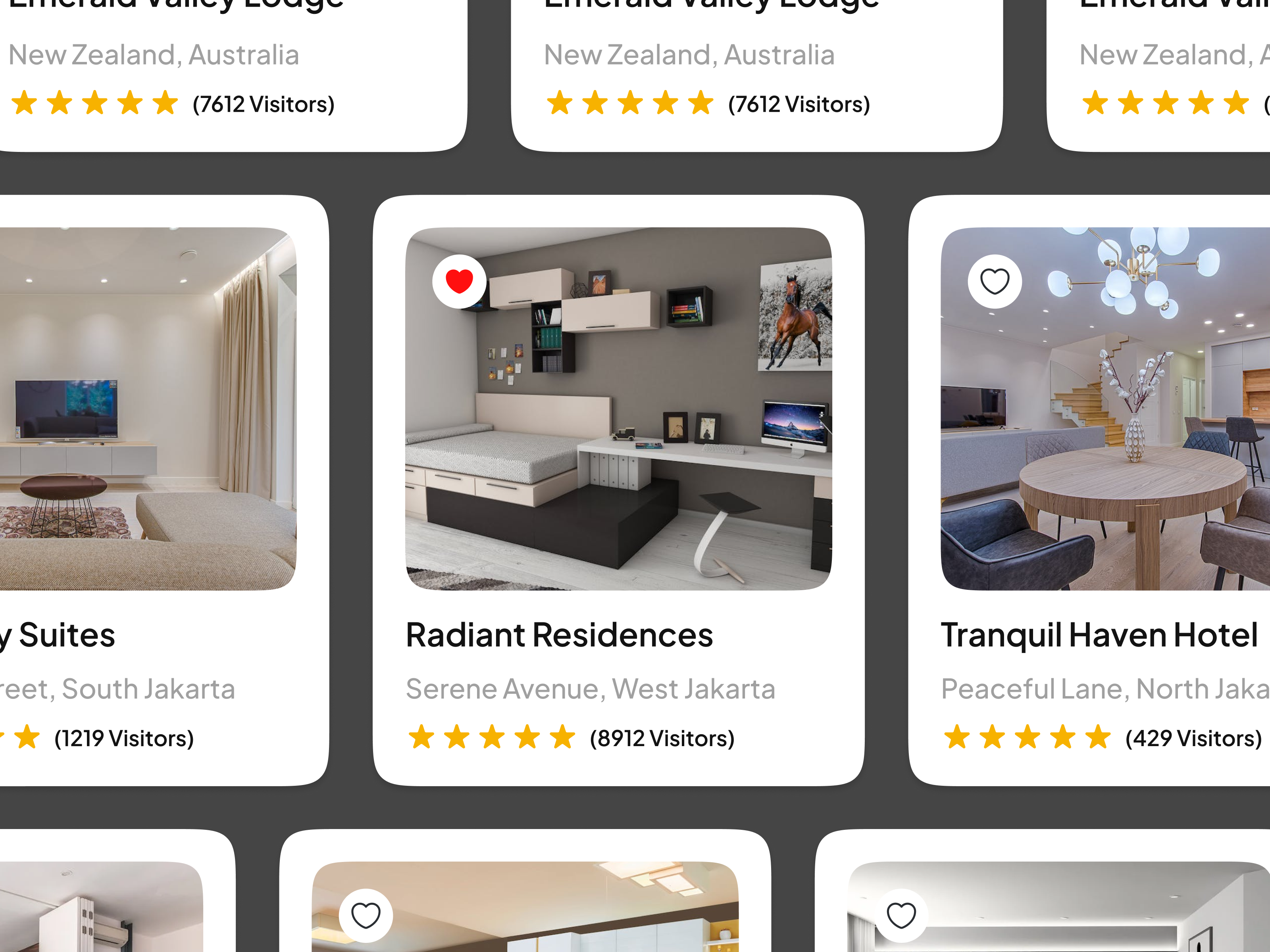 (Components) Hotel Booking Website booking booking website cards chips components hotel booking order place component rating rent website review saas tabs ui ui components ui design uiux web component web design website