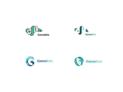 GameEels (Logo Concepts) branding cool cool design game logo games graphic design logo