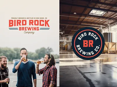 Bird Rock Brewing Co. Brand & Evironmental Exploration ai ai generated badge badge design beer beer branding brand design branding brewery brewing california design graphic design logo logo design mark midjourney san diego visual identity wordmark