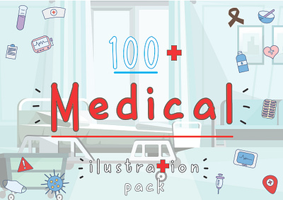 Cover For Medical Icon Set