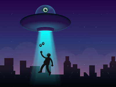 CSS Alien Abduction (with Doughnuts) abduction alien cartoon css css art css drawing css3 html illustration