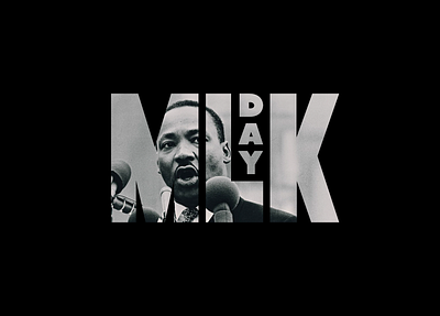 MLK Day 2024 Social Media Design design graphic design social media design typography vector