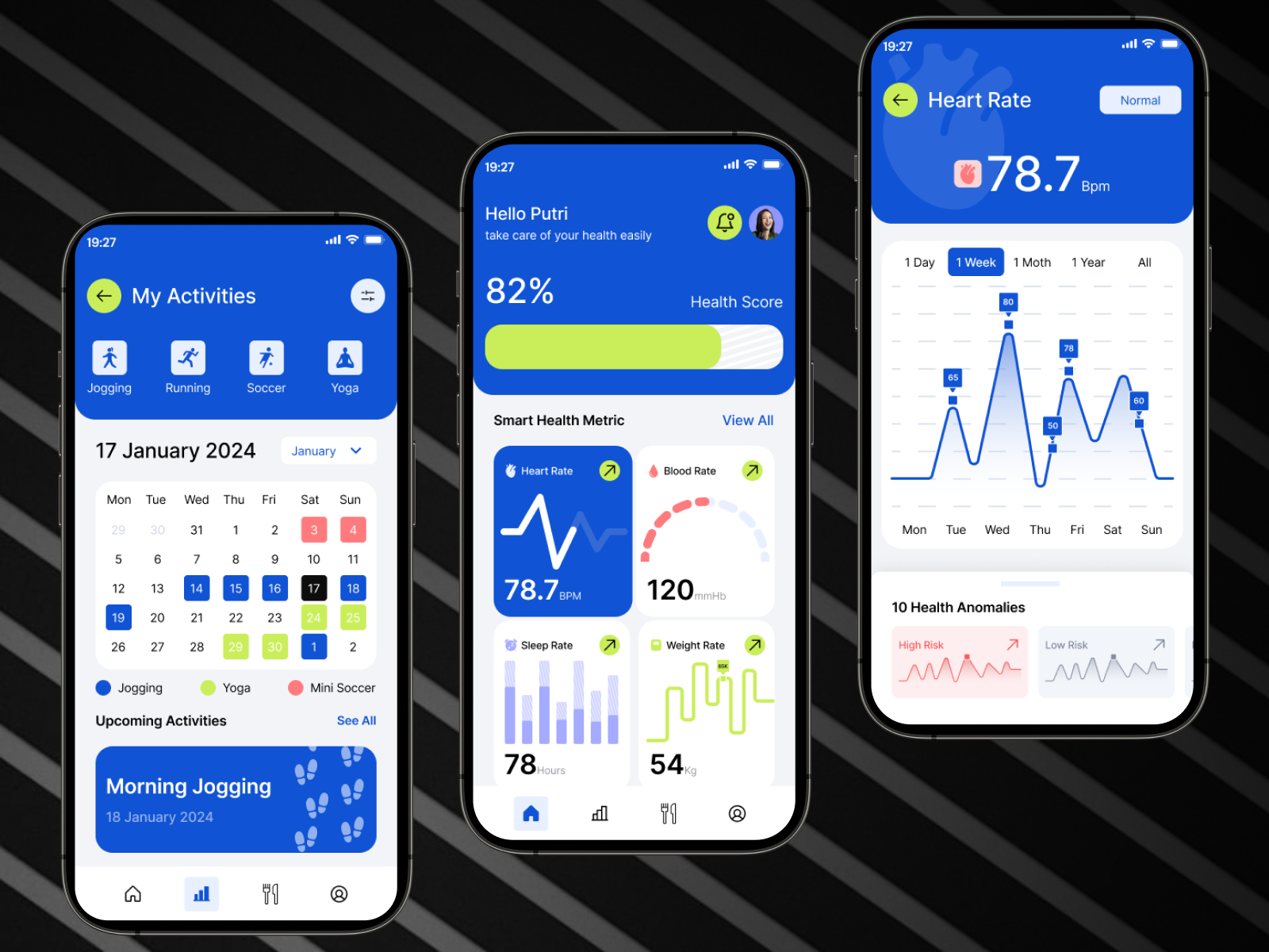 Health Mate - Health Care Mobile Apps app card clean date design digitalhealth health health care milimaslit mobile mobile app modern simple ui uiuxdesign ux