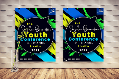 Youth Poster black conference paint poster splashes youth