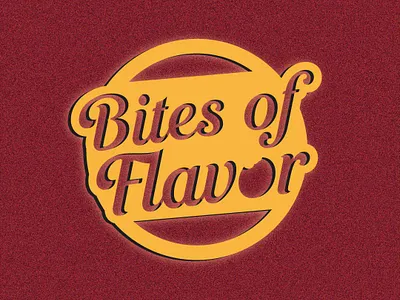Bites of Flovor bites brand brand design brand identity branding branding design design flavor graphic design illustration logo restaurant round ui