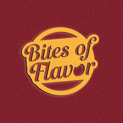 Bites of Flovor bites brand brand design brand identity branding branding design design flavor graphic design illustration logo restaurant round ui