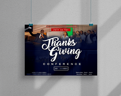 Thanksgiving choir church conference event graphic design poster praise service thanksgiving