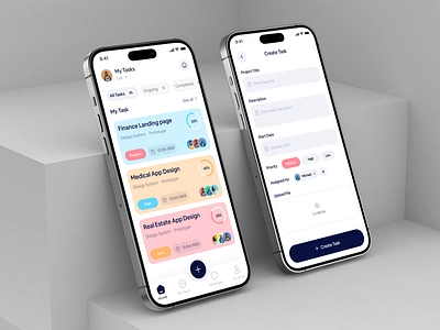 Project Management App app design create task design filllo management app project projectmanagement saas task task app task list task manager taskmasterapp to do list todo app ui uiux web design work