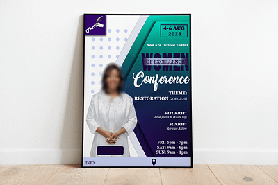 Women Conference Poster church conference graphic design ladies poster women