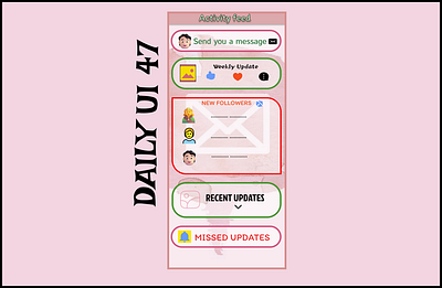 Activity Feed-Daily UI Challenge #047 branding dailyui design graphic design illustration logo typography ui ux vector