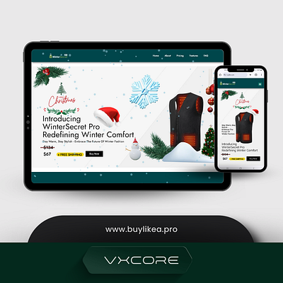 Website for a High Demand Seasonal Product branding freelance ui ux vxcore web design wordpress