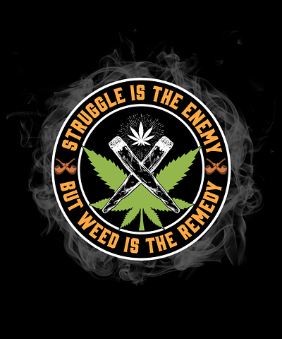 Smoke Weed Design black cute graphic design logo logodesign smoke weed