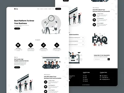 Landing Page Design branding design illustration landing page design logo ui uidesign ux uxdesign webdesign