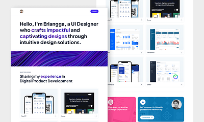 Personal Portfolio clean clean design landing page modern portfolio ui design ux ux design web design