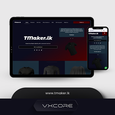 Website for a Clothing Manufacturer in Sri Lanka branding freelance ui ux vxcore web design wordpress