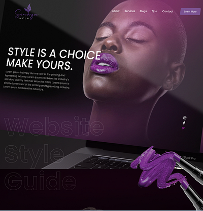 Trendy Website Landing Page graphic design web design website design