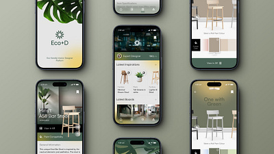Interior Design Platform iOS app design designer furniture interfacedesign interior interiordesign ios paint ui uiux ux wallpaint