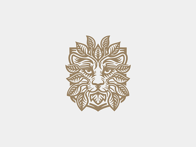 Nature lion logo animals engraving gold lion logo logotype nature zoo