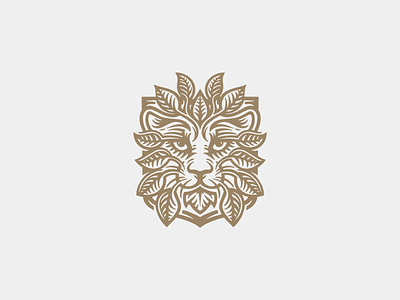 Nature lion logo animals engraving gold lion logo logotype nature zoo