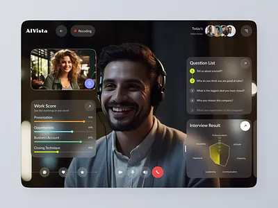 AI Interview Platform | AI | Dashboard | Online Interview ai ai interview app chatgpt hire hiring hr human ai interview machine learning online predictive analytics recruiting ui uiux ux web web app web design web ui