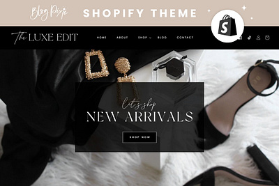 Shopify Theme - The Luxe Edit black and white website blog pixie ecommerce templates ecommerce website luxurious website luxury website online store shopify banners shopify design shopify template shopify theme shopify theme the luxe edit shopify themes for sale shopify website small business template small business website website design website template