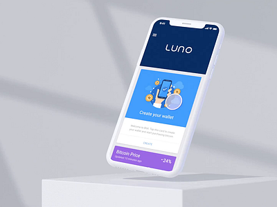 Luno Mobile App animation app bitcoin business chart clay design finance graph isoflow luno mobile mobile app mockup motion graphics product design ui ux video wallet