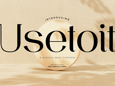 Usetoit – A Classic Serif Typeface usetoit font