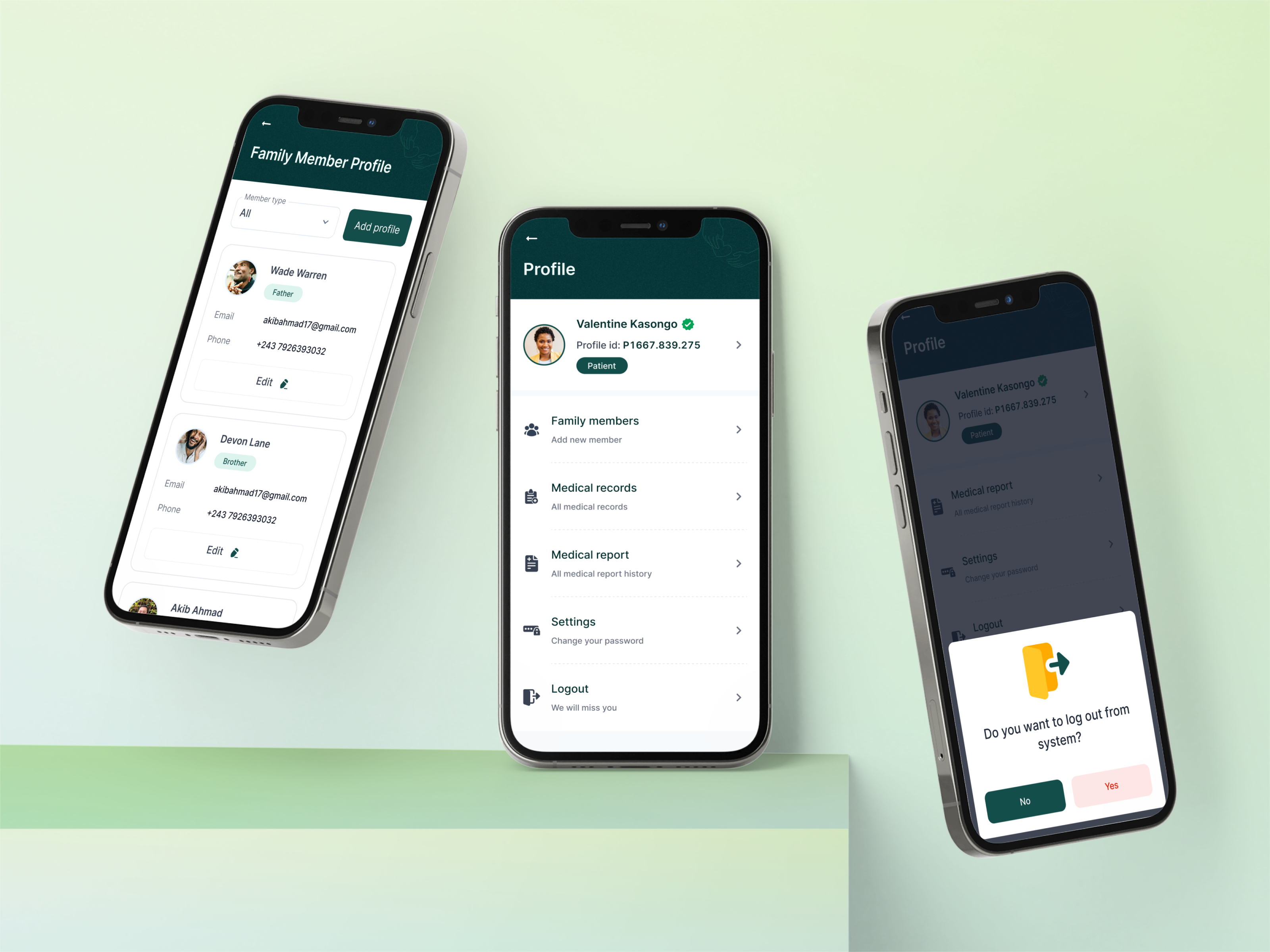 🩺 Healthcare App Profile Settings app ui ux design healthcare app design mobile app design profile ui design