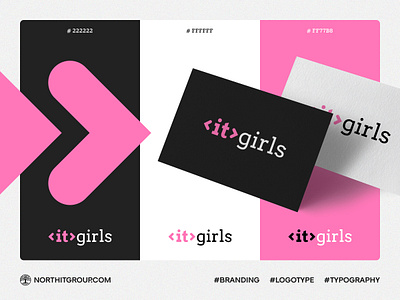 Branding, logotype the girls' programming school branding girls graphic design logo programming school ui