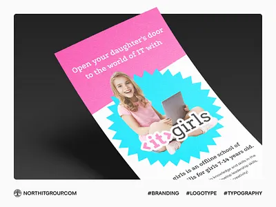 Polygraphy for a programming school for girls branding design girls graphic design logo polygraphy programming school typography vector