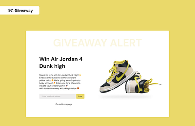 Daily UI Day 97 - Giveaway 100 days ui daily ui day 97 giveaway graphic design ui