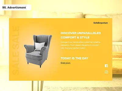 Daily UI Day 98 - Advertisement 100 days ui advertisement daily ui day 98 graphic design ui