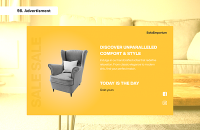 Daily UI Day 98 - Advertisement 100 days ui advertisement daily ui day 98 graphic design ui