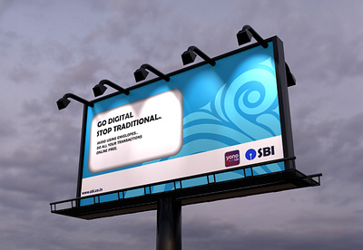 SBI Bank Hoarding banner billboard branding communication design hoarding poster