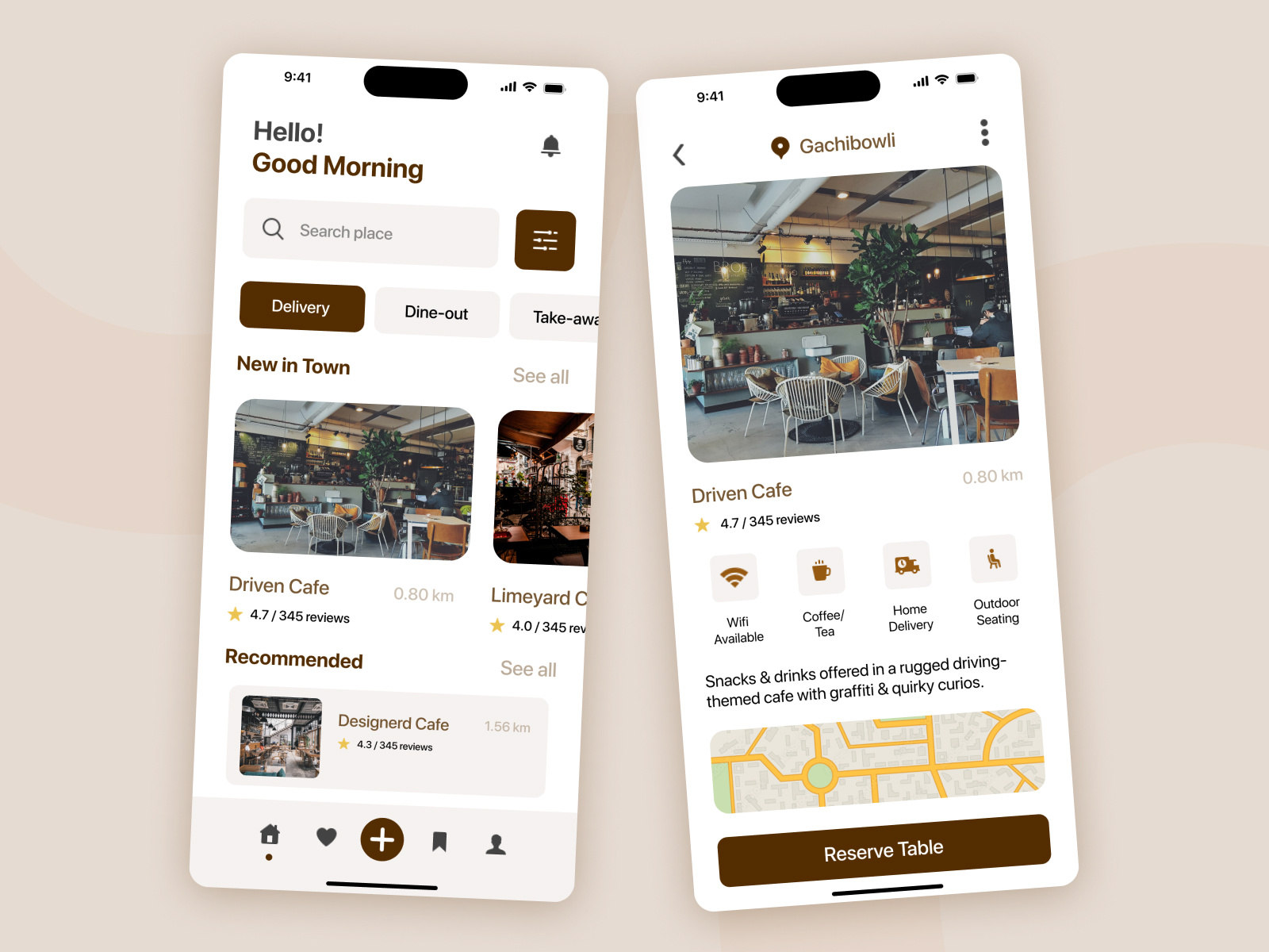 Mobile App UI - Cafe Exploration & Recommendation cafe ui design food app food app design mobile app mobile ui trending ui ui design