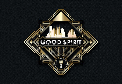 Good Spirit Art art deco branding graphic design logo