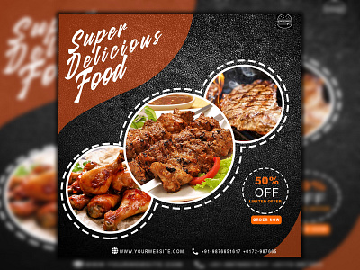 FOOD POST DESIGN banner branding design food graphic design photoshop post typography ui ux