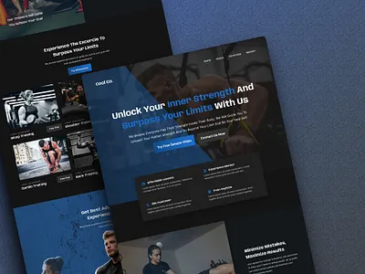 Cool Co. gym gym landing page gym web design landing page sports sports website ui ui design uiux design ux design web design website
