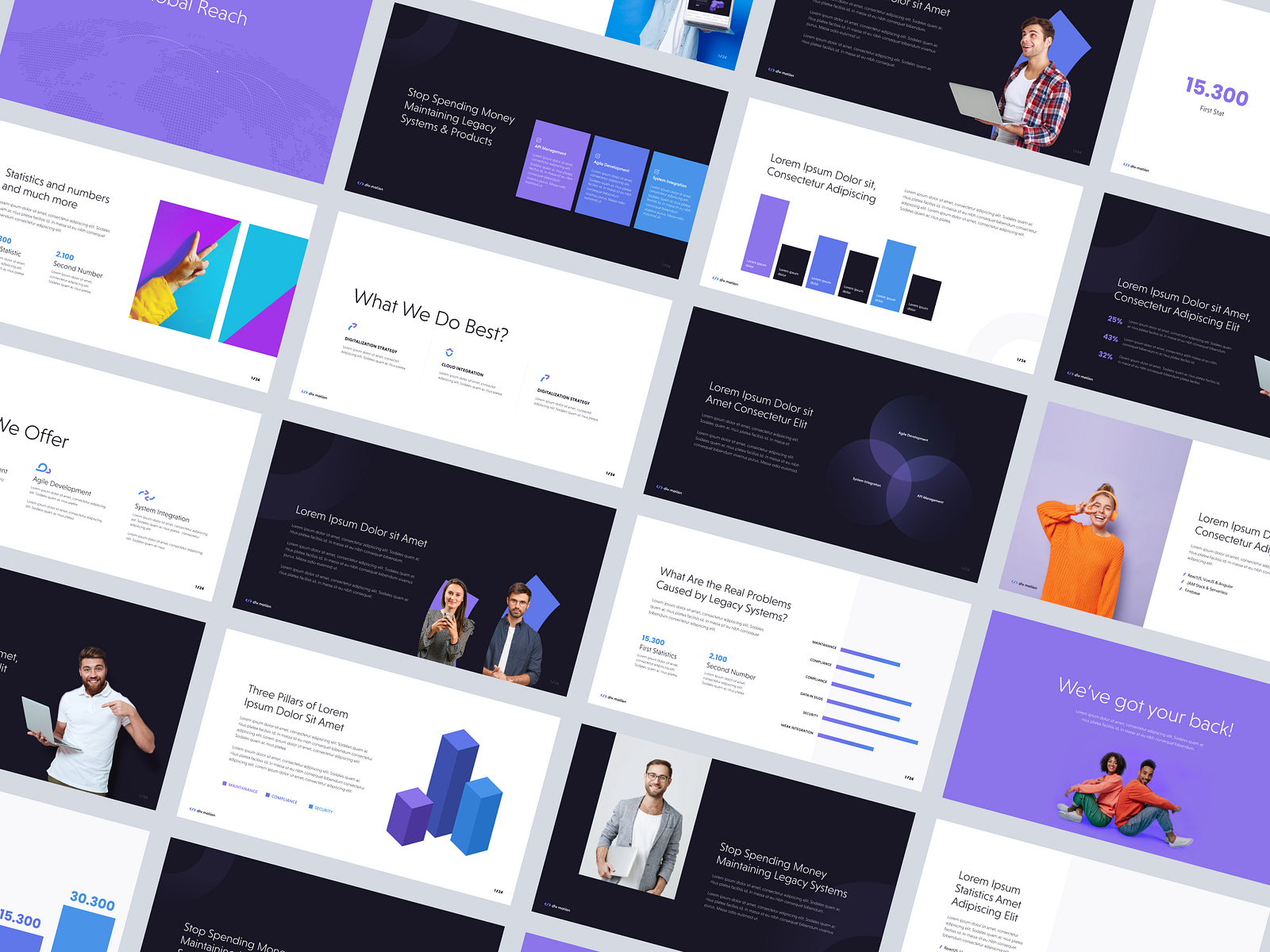 div motion - slide deck by Michal Muller on Dribbble