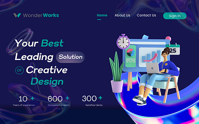 WonderWorks Agency Website branding design graphic design logo ui ux website