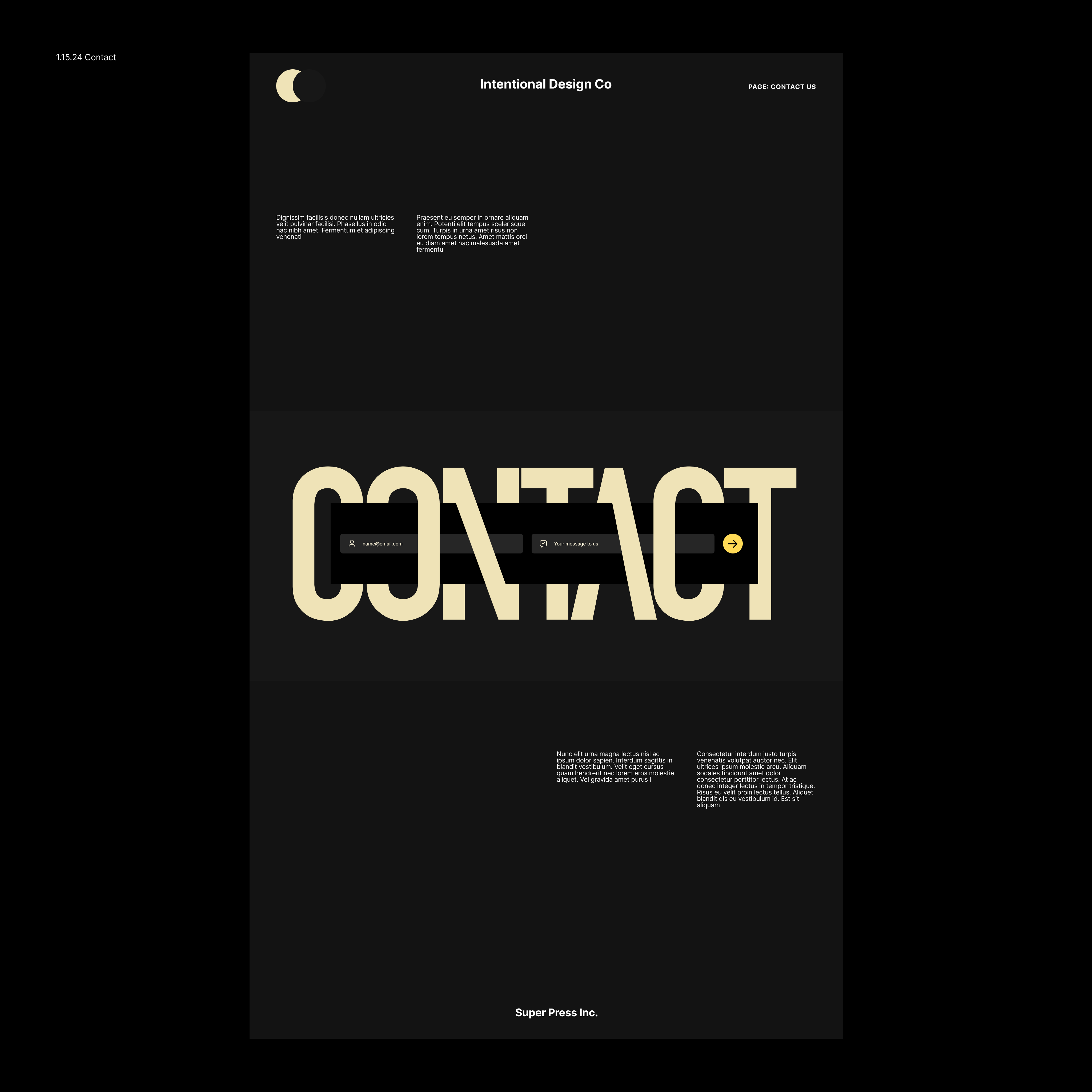 Contact Form Typographic Play contact contact form form form field graphic design mobile typography ui ux web