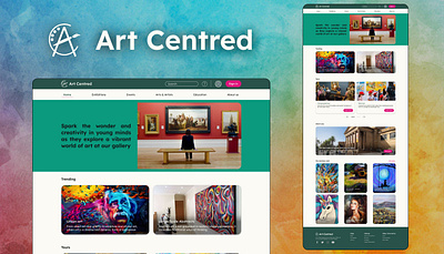 Art Centred design ui user experience design ux website user experience design