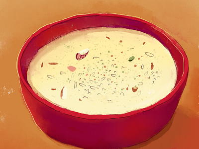 Kheer - Food Illustration illustration