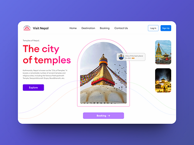 Tourism Website Design design ui ux web design