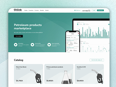 Oil products marketplace app branding design marketplace ui ux