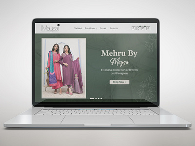 Maysa Womenswear Website Design branding graphic design logo ui