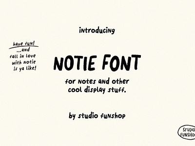 Notie! A Handwriting Font charming display font hand lettered font handmade font handwriting handwritten font imperfect nice font notes notie! a handwriting font sans serif font textured font unique font